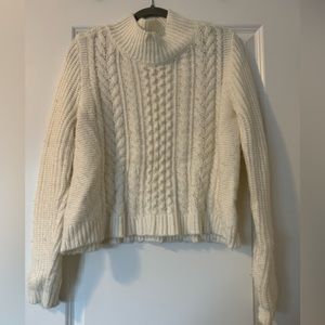 Cropped Mockneck Sweater
